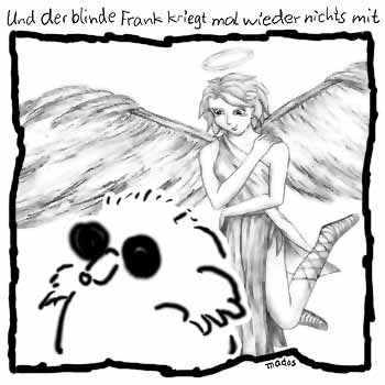 Engel Engel, Fantasy, Flügel, Gloria, grau, Heiligenschein, himmlisches Wesen, Poison, Saskia, schweben – Und der blinde Frank kriegt mal wieder nichts mit – © Thiemo Kreuz